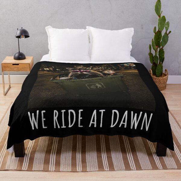 Item preview, We Ride at Dawn Meme Joke Racoon Rat Possum Ridding Dumpster designed and sold by wtfbba.