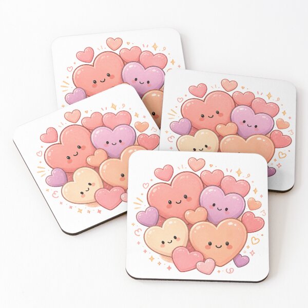 Item preview, Cute Kawaii Hearts designed and sold by mochi-mellow.