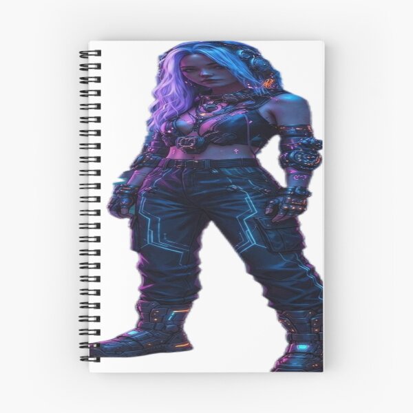 Item preview, Neon Cyberpunk Tactical Warrior Girl designed and sold by Designs by kp .
