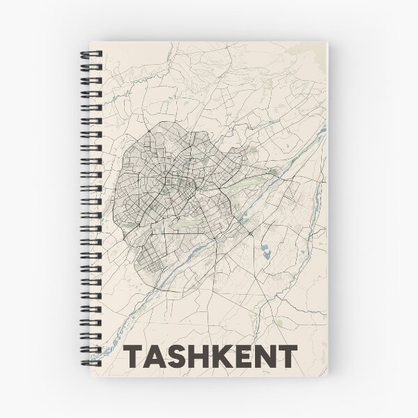 Item preview, Tashkent Map designed and sold by MapsNerd.