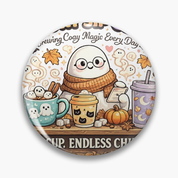 Item preview, Spooky Sip Club Halloween Coffee T-Shirt | Cute Ghost Cozy Coffee Lover Fall Design designed and sold by Rx Graphic Studio.