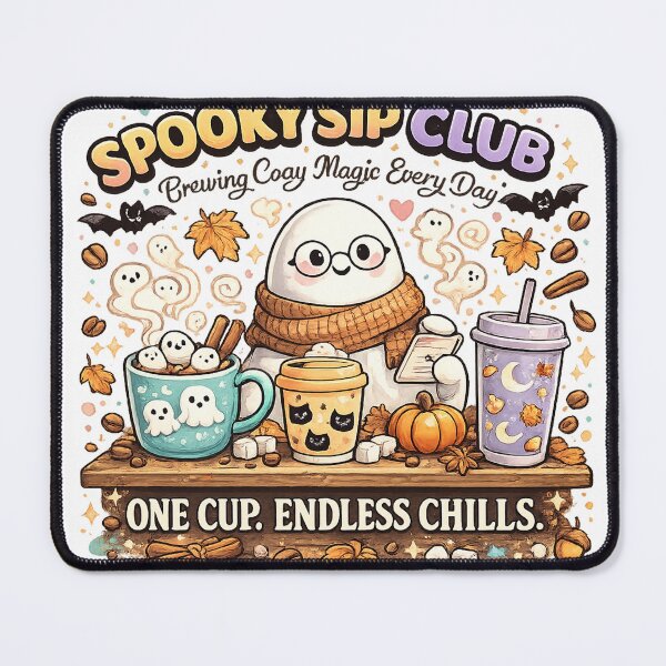 Item preview, Spooky Sip Club Halloween Coffee T-Shirt | Cute Ghost Cozy Coffee Lover Fall Design designed and sold by Rx Graphic Studio.