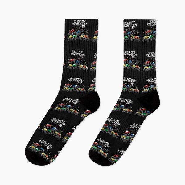 Item preview, I'm This Many Monster Trucks Old Birthday Kids Monster Truck Celebration designed and sold by PopStars1993.