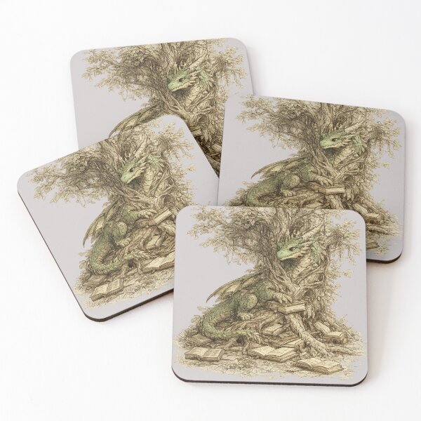 Item preview, Fantasy dragon with book - Pencil Sketch Design designed and sold by DreamCloths12.