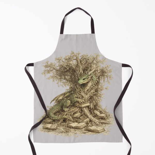 Item preview, Fantasy dragon with book - Pencil Sketch Design designed and sold by DreamCloths12.