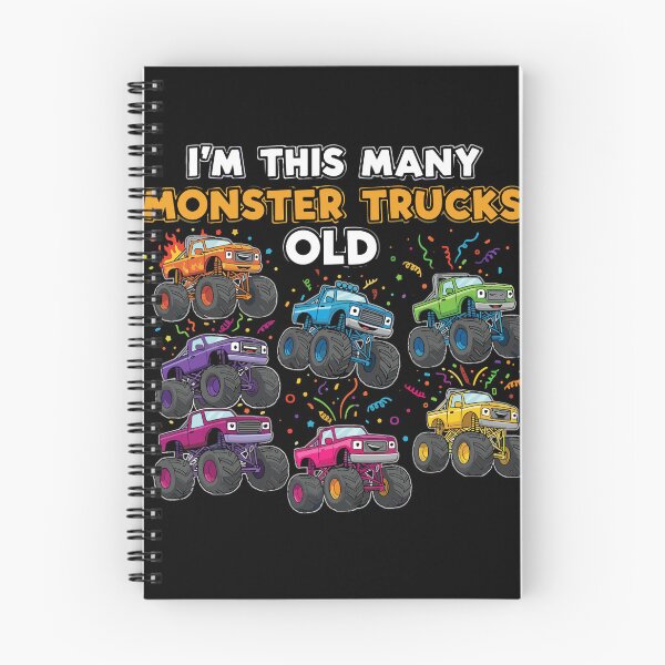 Item preview, I'm This Many Monster Trucks Old 7th Birthday Boy Kids Monster Truck Celebration designed and sold by PopStars1993.
