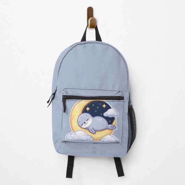 Item preview, Cute Sleepy Seal Kawaii Sticker | Dreamy Moon & Stars designed and sold by Stylestickers55.