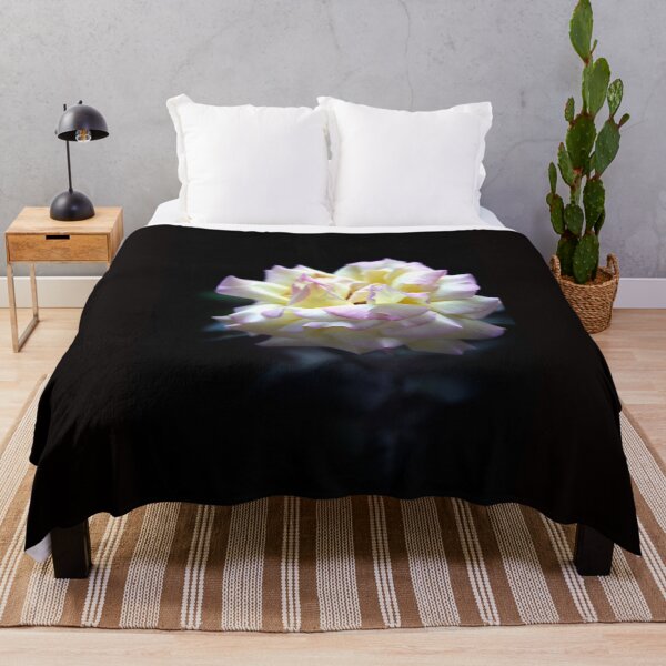 Item preview, White rose on black background designed and sold by olena2552.