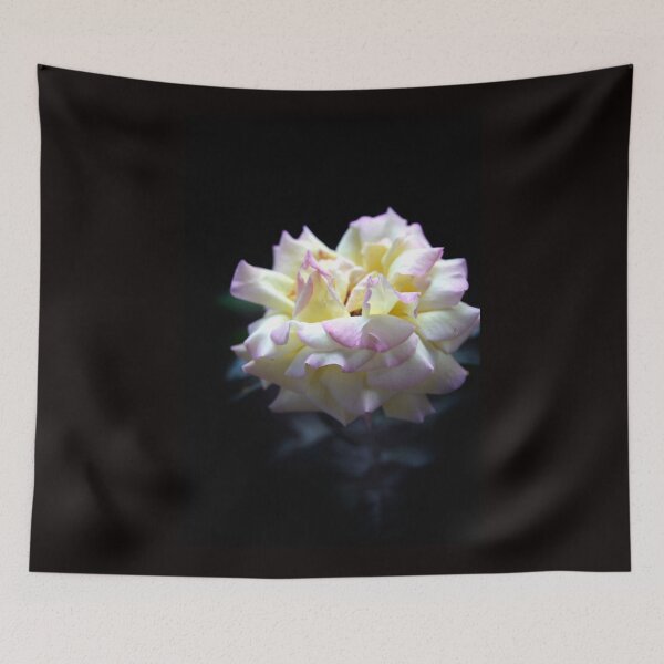 Item preview, White rose on black background designed and sold by olena2552.