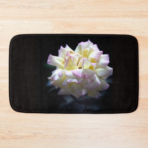 Item preview, White rose on black background designed and sold by olena2552.