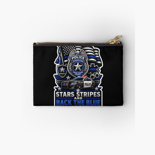 Item preview, Stars Stripes And Back The Blue Police Officer Support Patriotic Gift designed and sold by ConCeptGifts.