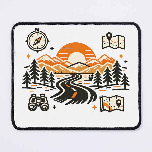 Item preview, Mountain Road Trip Adventure | Retro Travel Design T-Shirt designed and sold by VaultVibes.