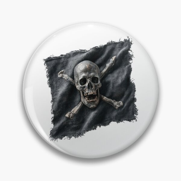 Item preview, Raise the Black Flag! Funky Pirate Skull and Crossbones Rock & Roll Art designed and sold by Ignorant-Artist.