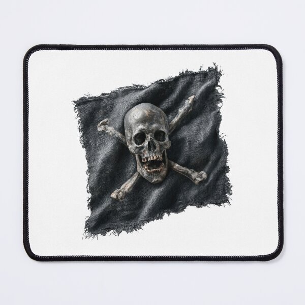 Item preview, Raise the Black Flag! Funky Pirate Skull and Crossbones Rock & Roll Art designed and sold by Ignorant-Artist.