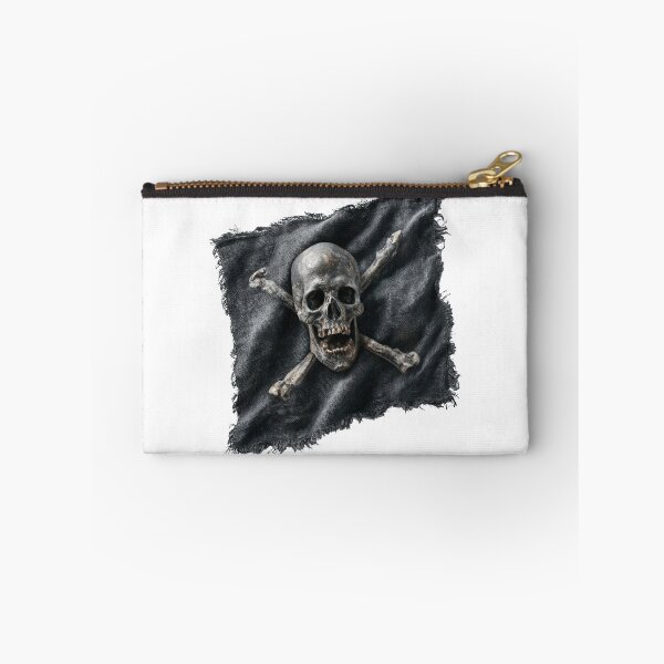 Item preview, Raise the Black Flag! Funky Pirate Skull and Crossbones Rock & Roll Art designed and sold by Ignorant-Artist.