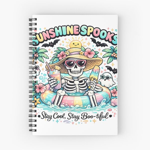 Item preview, Sunshine Spooks Summer Halloween Skeleton T-Shirt | Tropical Spooky Beach Ghost Design designed and sold by Rx Graphic Studio.