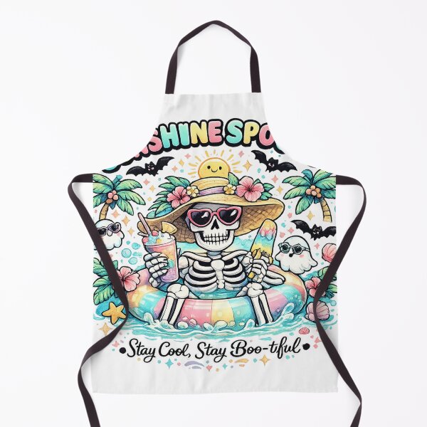 Item preview, Sunshine Spooks Summer Halloween Skeleton T-Shirt | Tropical Spooky Beach Ghost Design designed and sold by Rx Graphic Studio.