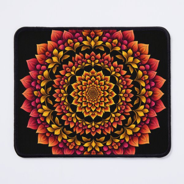 Item preview, Midnight Autumn Floral Mandala designed and sold by samuel2025.