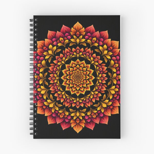 Item preview, Midnight Autumn Floral Mandala designed and sold by samuel2025.