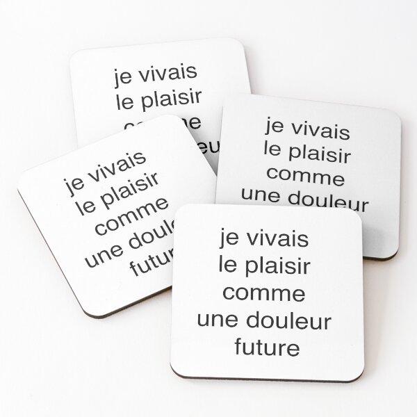 Item preview, je vivais le plaisir comme une douleur future designed and sold by hemJunter.