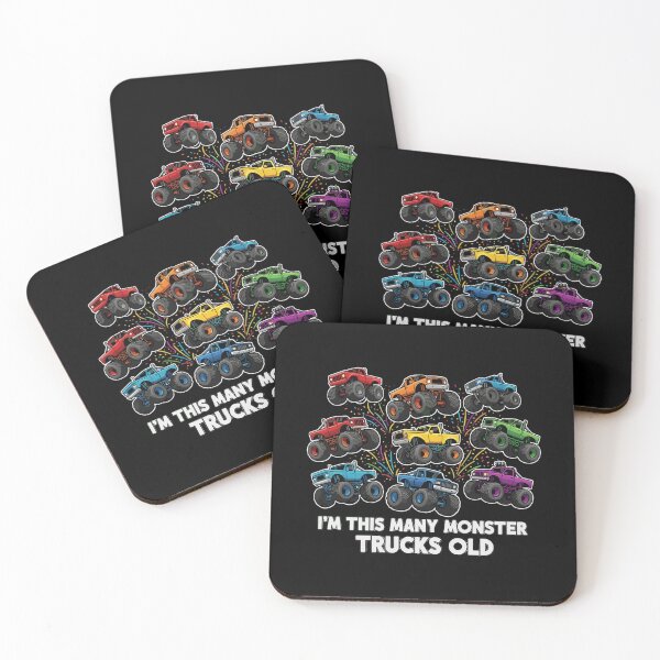 Item preview, I'm This Many Monster Trucks Old Kids 9th Birthday designed and sold by PopStars1993.