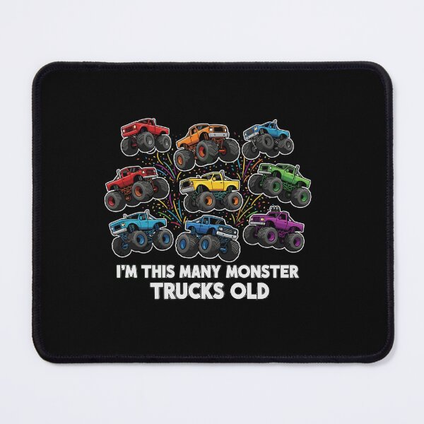 Item preview, I'm This Many Monster Trucks Old Kids 9th Birthday designed and sold by PopStars1993.