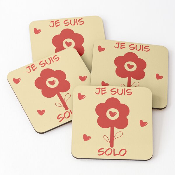 Item preview, Je suis solo - Simple vintage red flowers E9 designed and sold by StefanStudioArt.