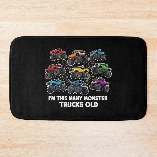 Item preview, I'm This Many Monster Trucks Old Kids 9th Birthday designed and sold by PopStars1993.