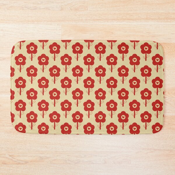 Item preview, Je suis solo - Simple vintage red flowers E9 designed and sold by StefanStudioArt.