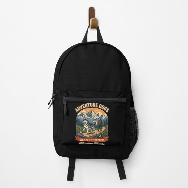 Item preview, Adventure Dogs – Wander Together | Siberian Husky Vintage Hiking designed and sold by No Excuses Supply.