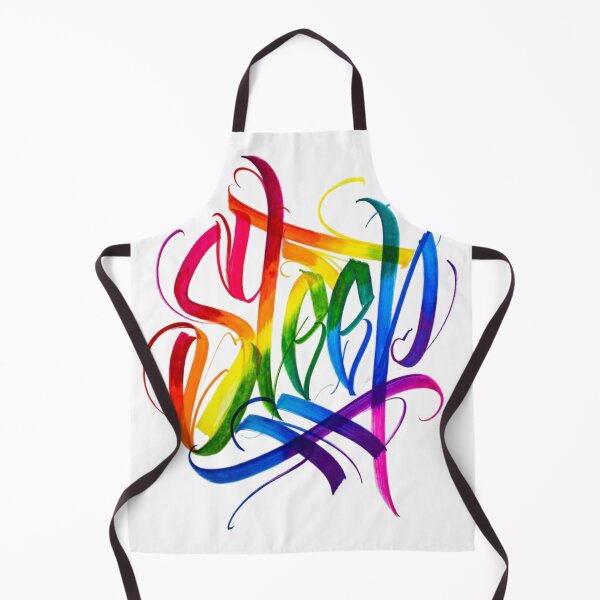 Item preview, Colorful Sleep Typography Rainbow Lettering Art designed and sold by ExploreAura Studio.