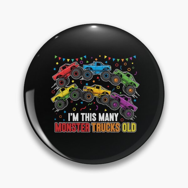Item preview, I'm This Many Monster Trucks Old Birthday Monster Truck Kids Boy Celebration designed and sold by PopStars1993.