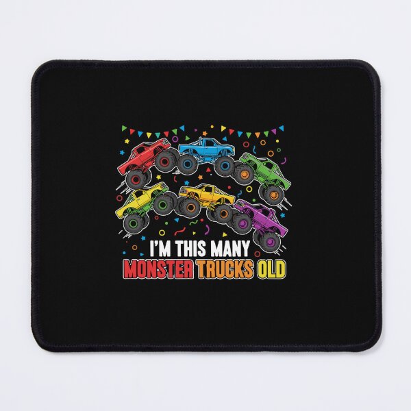 Item preview, I'm This Many Monster Trucks Old Birthday Monster Truck Kids Boy Celebration designed and sold by PopStars1993.