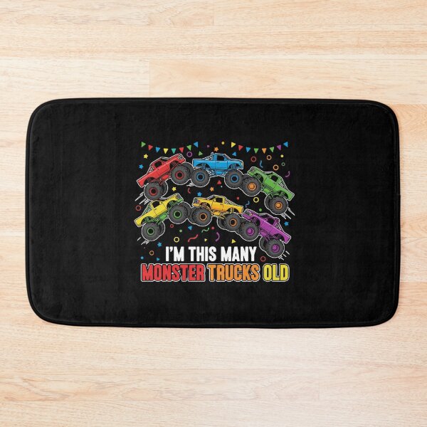 Item preview, I'm This Many Monster Trucks Old Birthday Monster Truck Kids Boy Celebration designed and sold by PopStars1993.