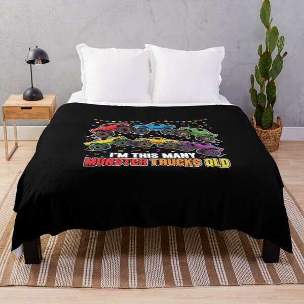 Item preview, I'm This Many Monster Trucks Old Birthday Monster Truck Kids Boy Celebration designed and sold by PopStars1993.