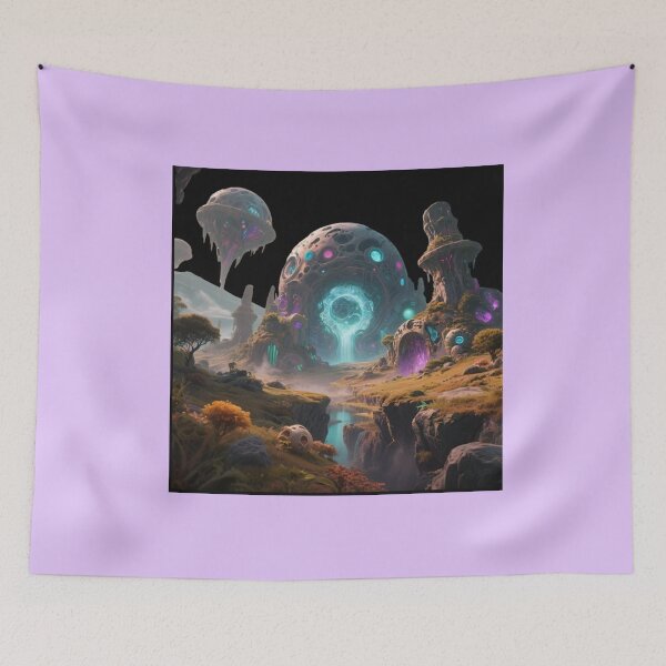 Item preview, A FANTASTICAL OTHERWORLDLY LANDSCAPE designed and sold by Catalina Kate.