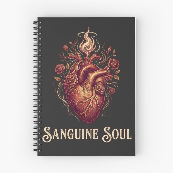 Item preview, Sanguine Soul Flaming Anatomical Heart with Roses designed and sold by Michalsky99.