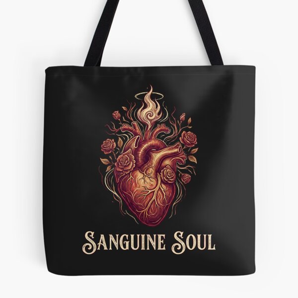 Item preview, Sanguine Soul Flaming Anatomical Heart with Roses designed and sold by Michalsky99.