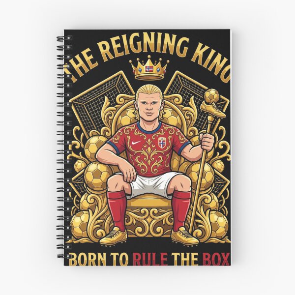 Item preview, The Reigning King erling  Golden Football Throne erling haaland designed and sold by thenewall.