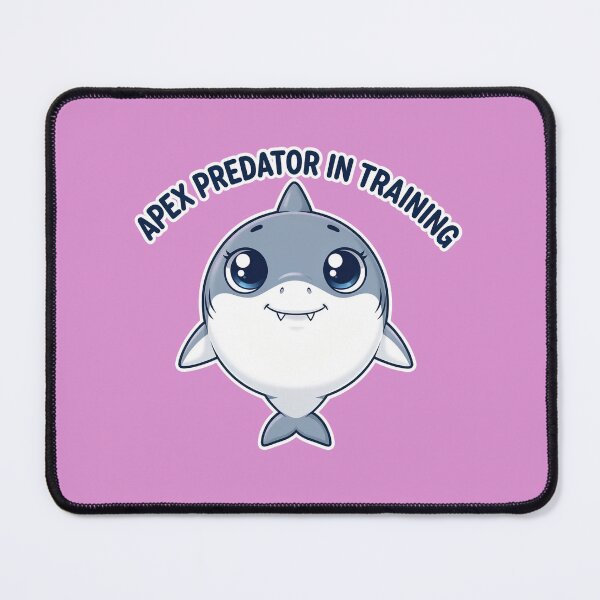Item preview, Cute chibi-style great white shark character designed and sold by North Thread.