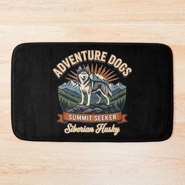 Item preview, Adventure Dogs – Summit Seeker | Siberian Husky Vintage Mountain Hiking designed and sold by No Excuses Supply.
