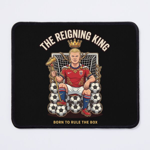 Item preview, The Reigning King erling Soccer Goal Caricature erling haaland designed and sold by thenewall.