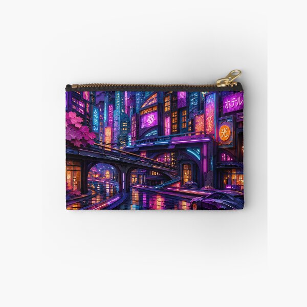 Item preview, Neon Tokyo Night City Paper Cut Art — Cyberpunk Japan Cityscape designed and sold by Aureva Arts Shop.