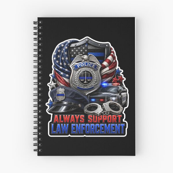 Item preview, Always Support Law Enforcement Police Badge American Flag Gift designed and sold by ConCeptGifts.