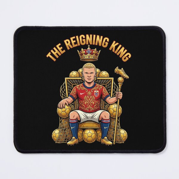 Item preview, The Reigning King erling haaland Golden Boot Caricature designed and sold by thenewall.