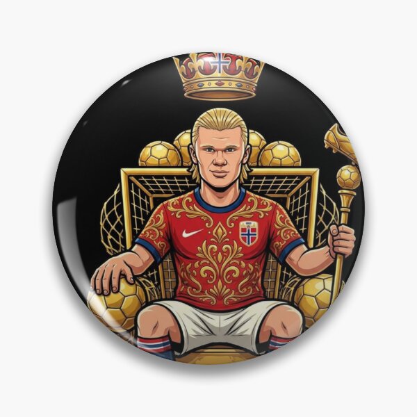 Item preview, The Reigning King erling haaland Golden Boot Caricature  designed and sold by thenewall.