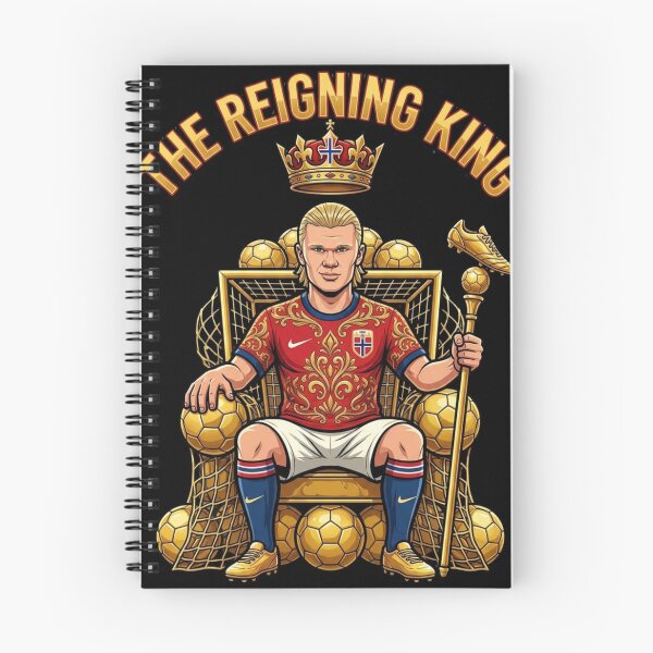 Item preview, The Reigning King erling haaland Golden Boot Caricature  designed and sold by thenewall.