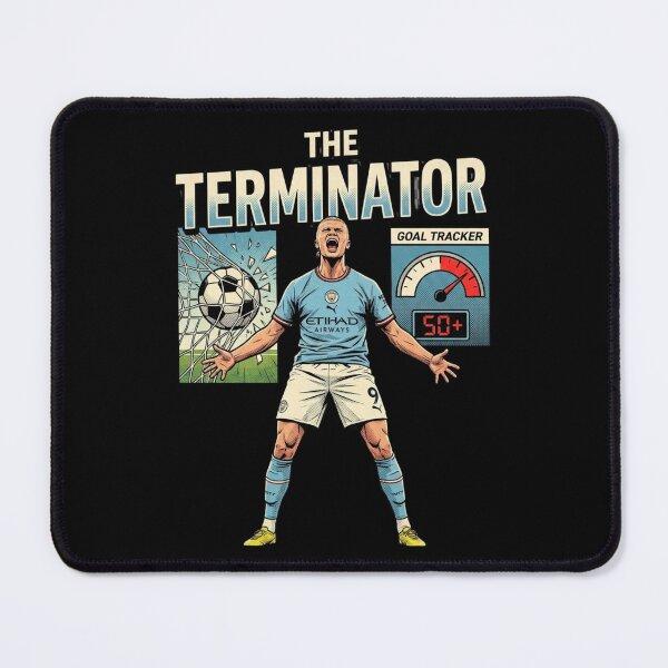 Item preview, The Terminator erling Football Striker Goal Tracker haaland designed and sold by thenewall.