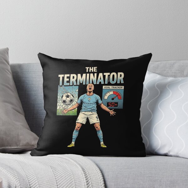 Item preview, The Terminator erling Football Striker Goal Tracker haaland designed and sold by thenewall.
