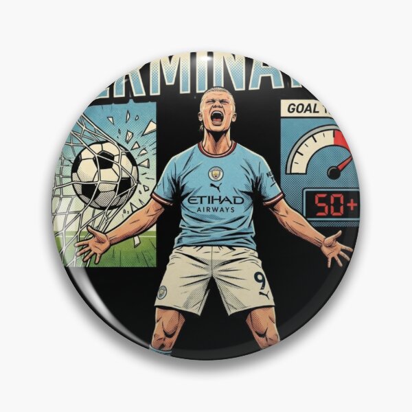 Item preview, The Terminator erling Football Striker Goal Tracker haaland designed and sold by thenewall.
